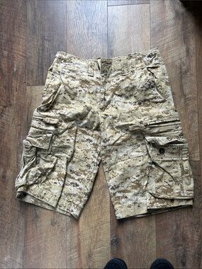 Men's Tan Digital Camo Cargo Shorts